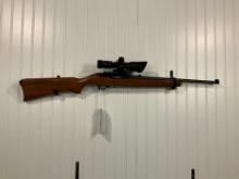 RUGER MO. 10-22, 22 CAL. W/SCOPE