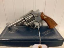 S&W 38 CTG, STAINLESS REVOLVER W/BOX 67