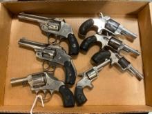 LOT OF 7 MISC HANDGUNS (FOR DECOR USE ONLY)