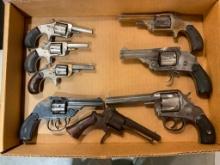 LOT OF 8 MISC HANDGUNS (FOR DECOR USE ONLY)
