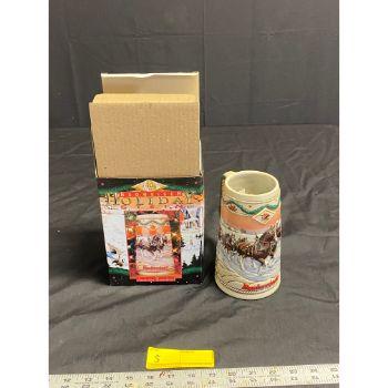 1996 Budweiser Holiday Stein