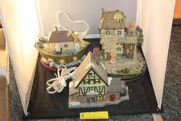 Porcelain/ Cermaic Lighted Houses