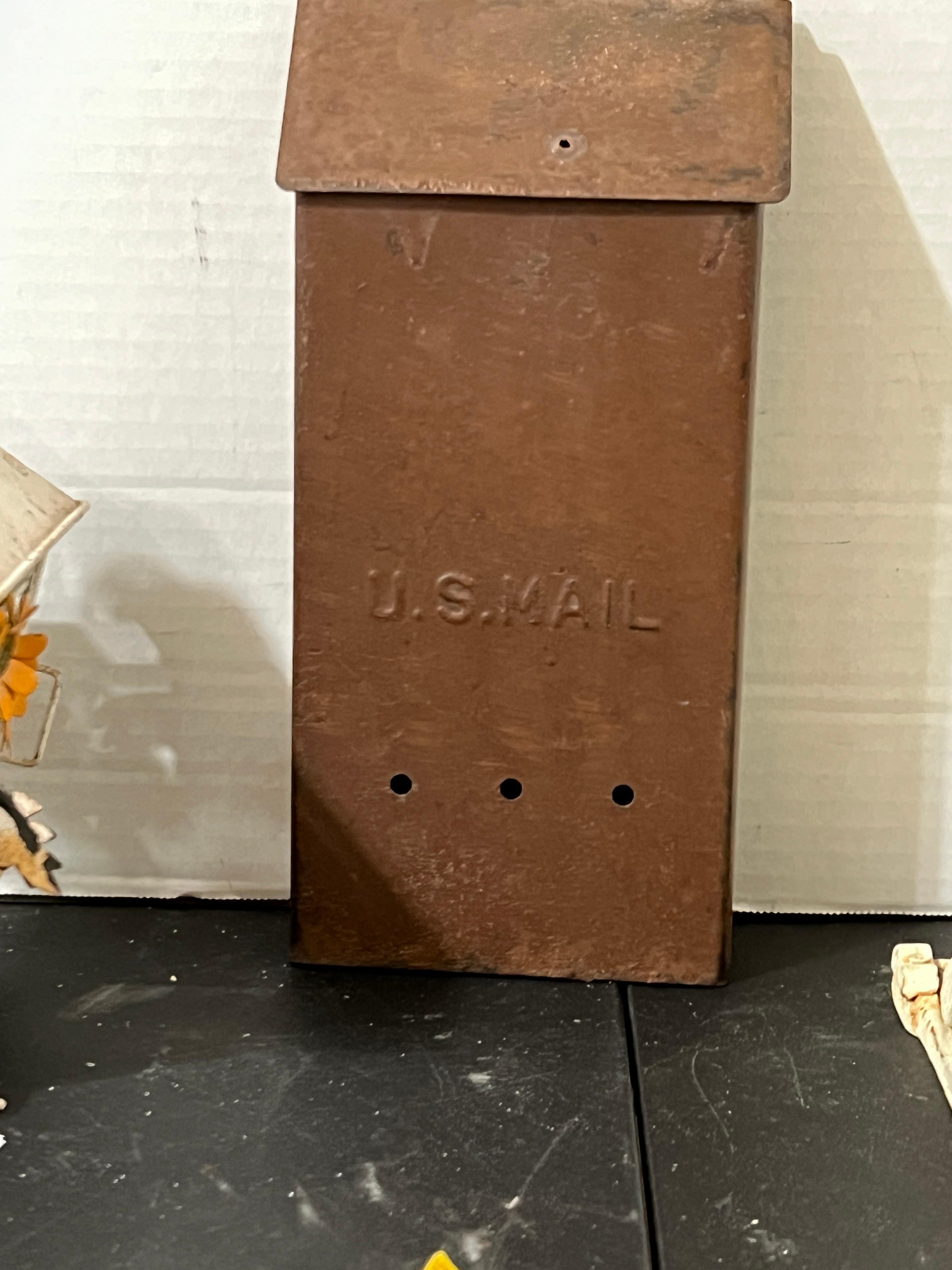 Us Mail Container, Cast Iron Mail Container & Hanging Decor