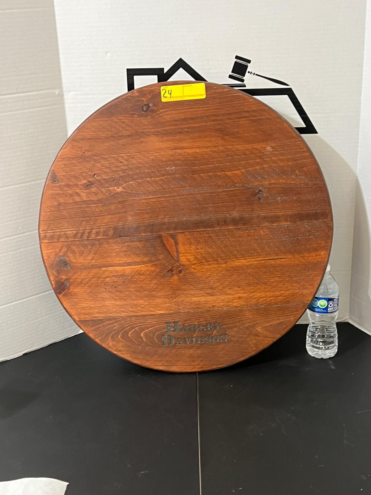 Harley Davidson Barrel Table Top