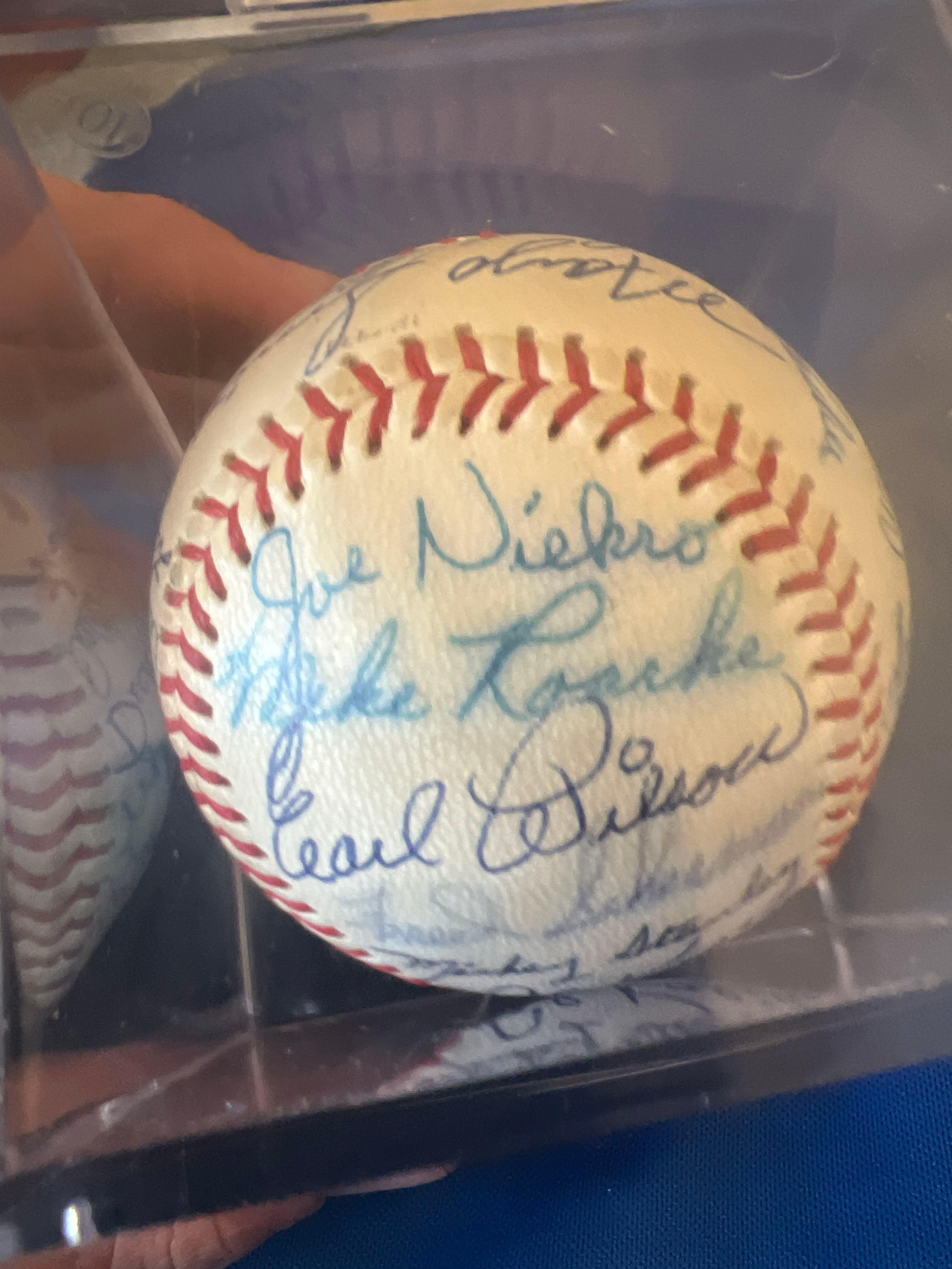 Detroit Tigers 1-26-71 Autographed Baseball