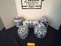 Blue & White Ceramic Vases