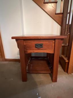 Mission Style One Drawer End Table