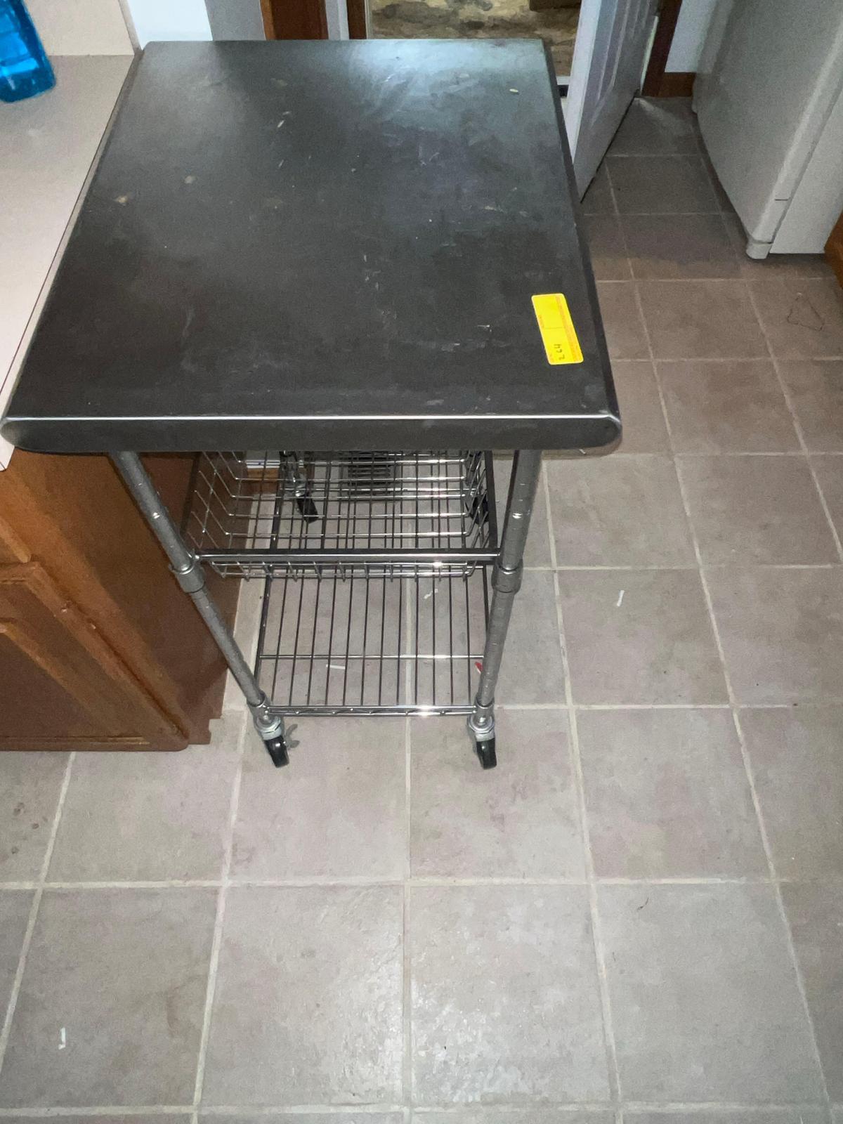 Stainless Prep Cart