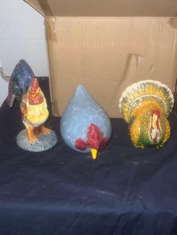 Home Lanterns, lights & Ceramic Chickens
