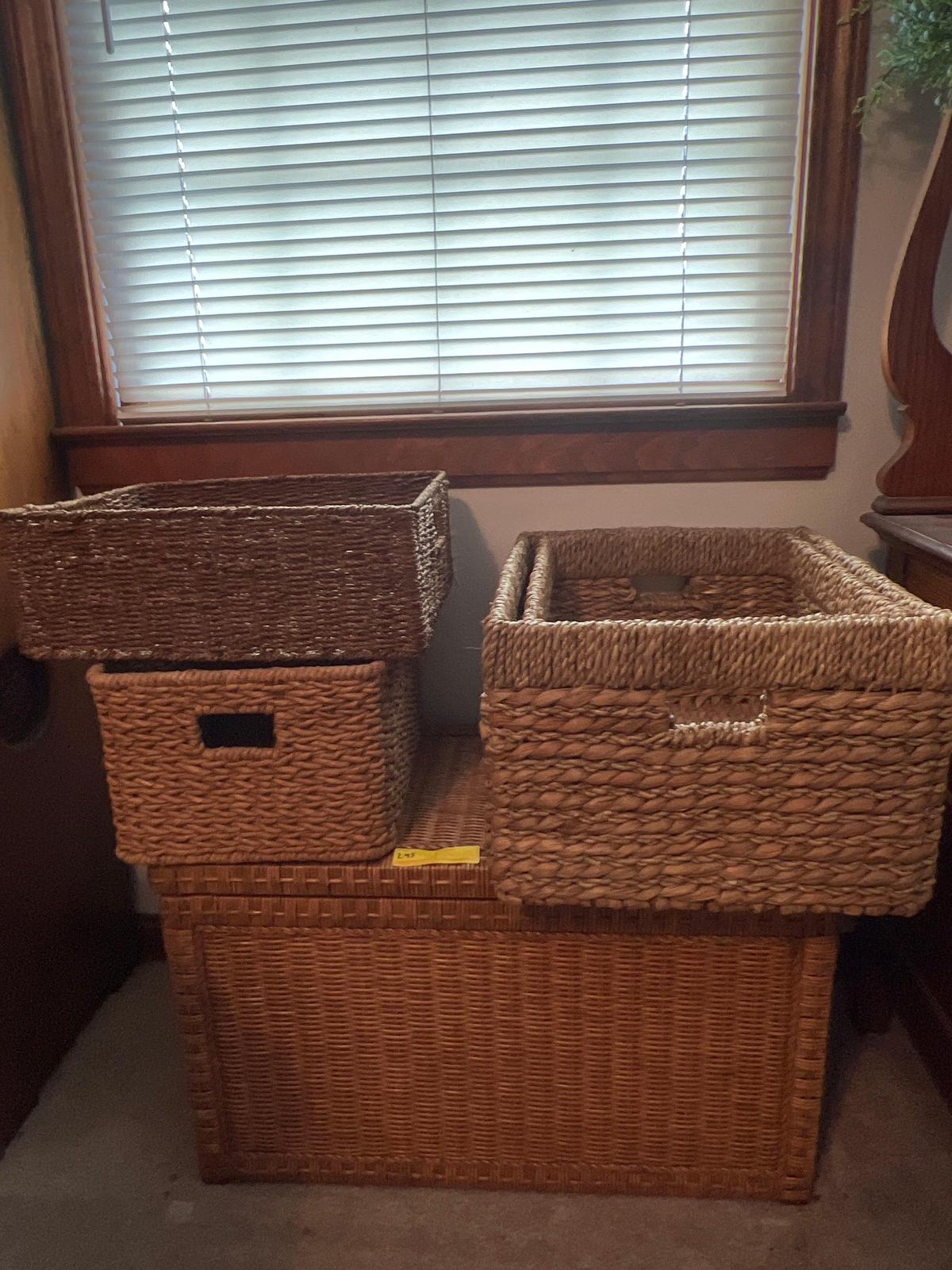 Wicker Trunk & Baskets