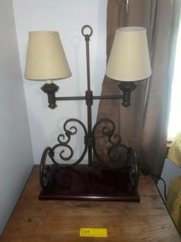 One Drawer Side Table & Lamp