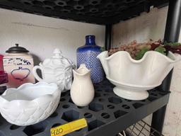 Vases, Milk Glass, Canister & More