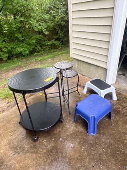 Plant Stands & Side Table