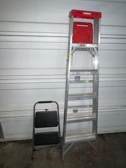 Werner 6 ft Aluminum Ladder & Step Stool