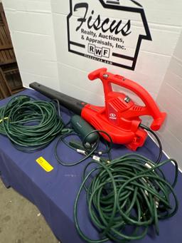 Leaf Blower & Extension Cords