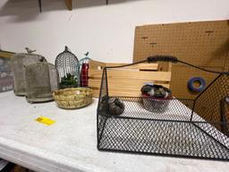 Wire Baskets & Bird House Candle Holders