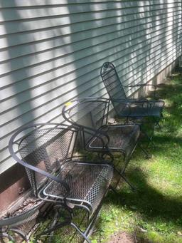 Outdoor Wrought Iron Chairs