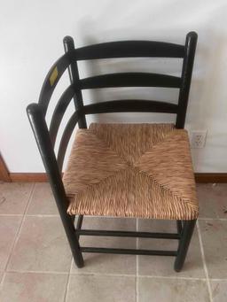 Wicker Bottom Corner Chair