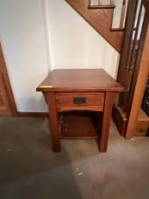 Mission Style One Drawer End Table