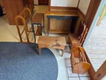 Wood Side Tables & Decorations