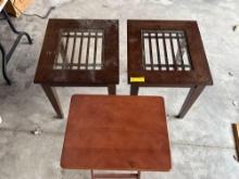 Glass Insert End Tables