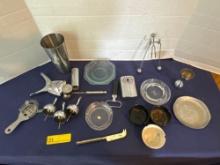 Ash Trays & Bar mixing supplies