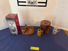 Decanter, steins & bucket group