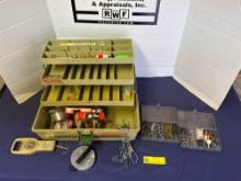 Tackle box, weights & more