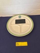 Marathon Petroleum Runner Man Divided Dinner Plate