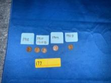 5 Wheat Cents
