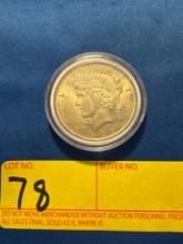 1922 Peace Silver Dollar