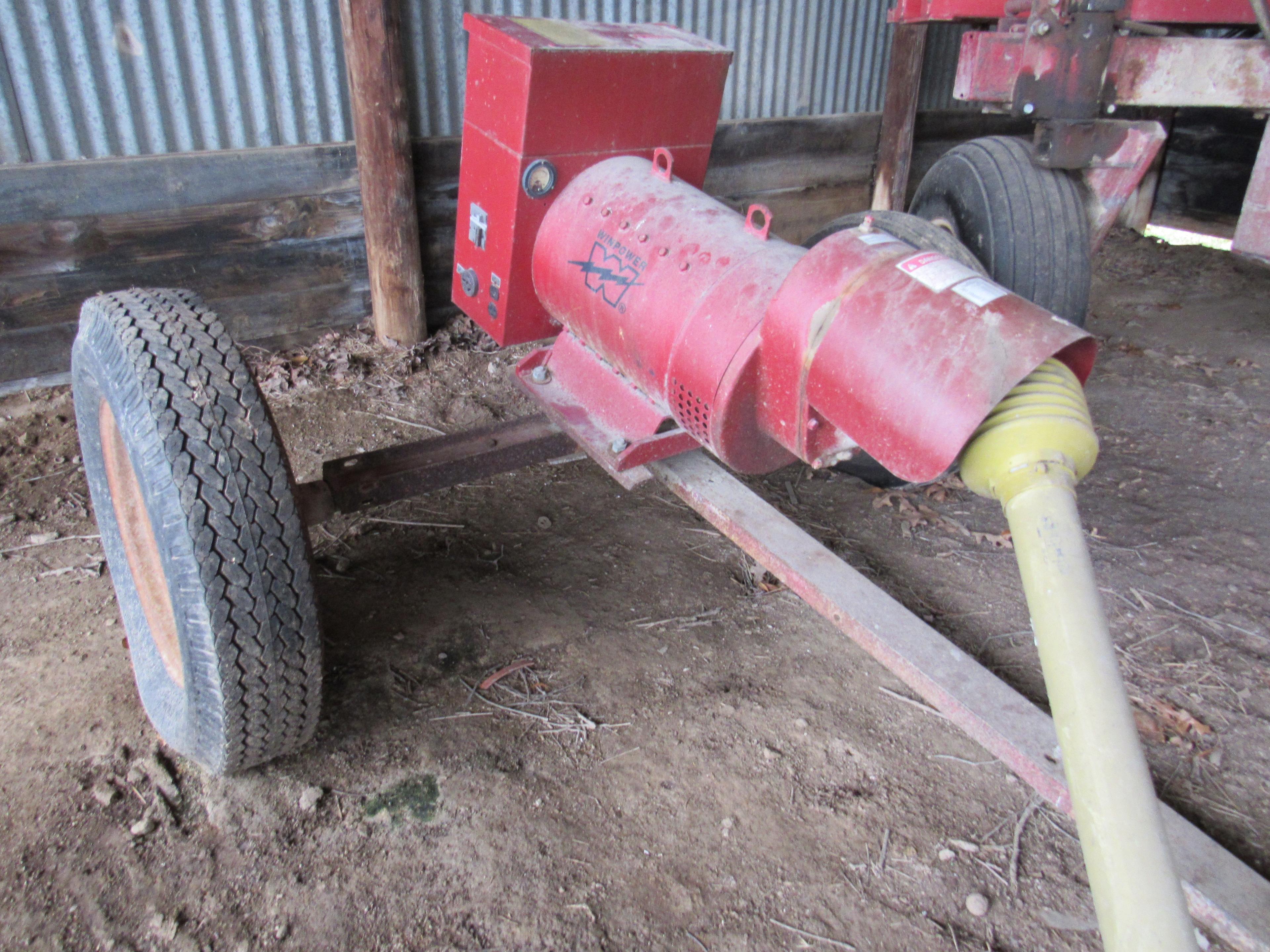 WINCO Winpower 80/50 PTO 50kw Generator on Trailer