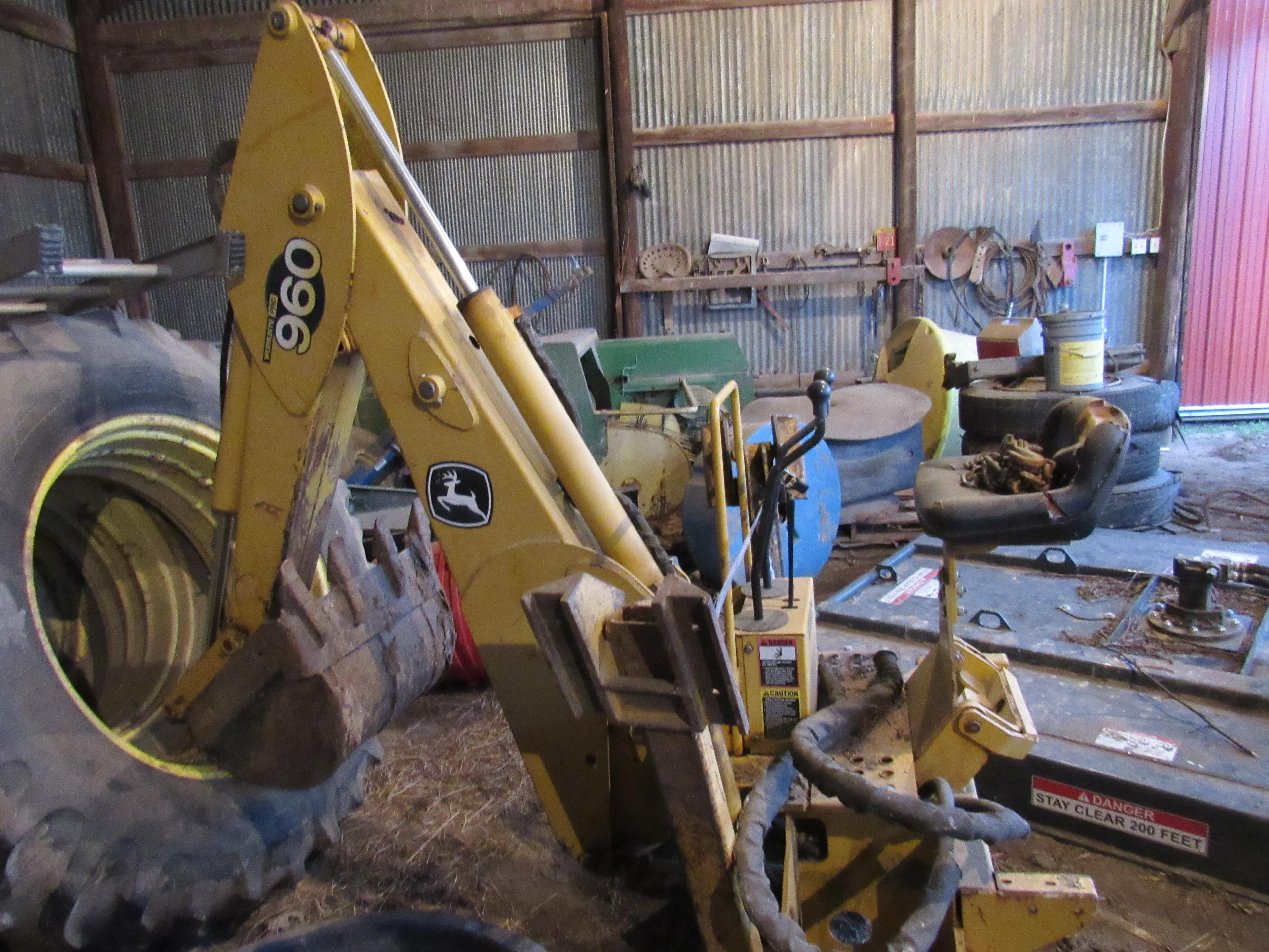 John Deere model 960 backhoe