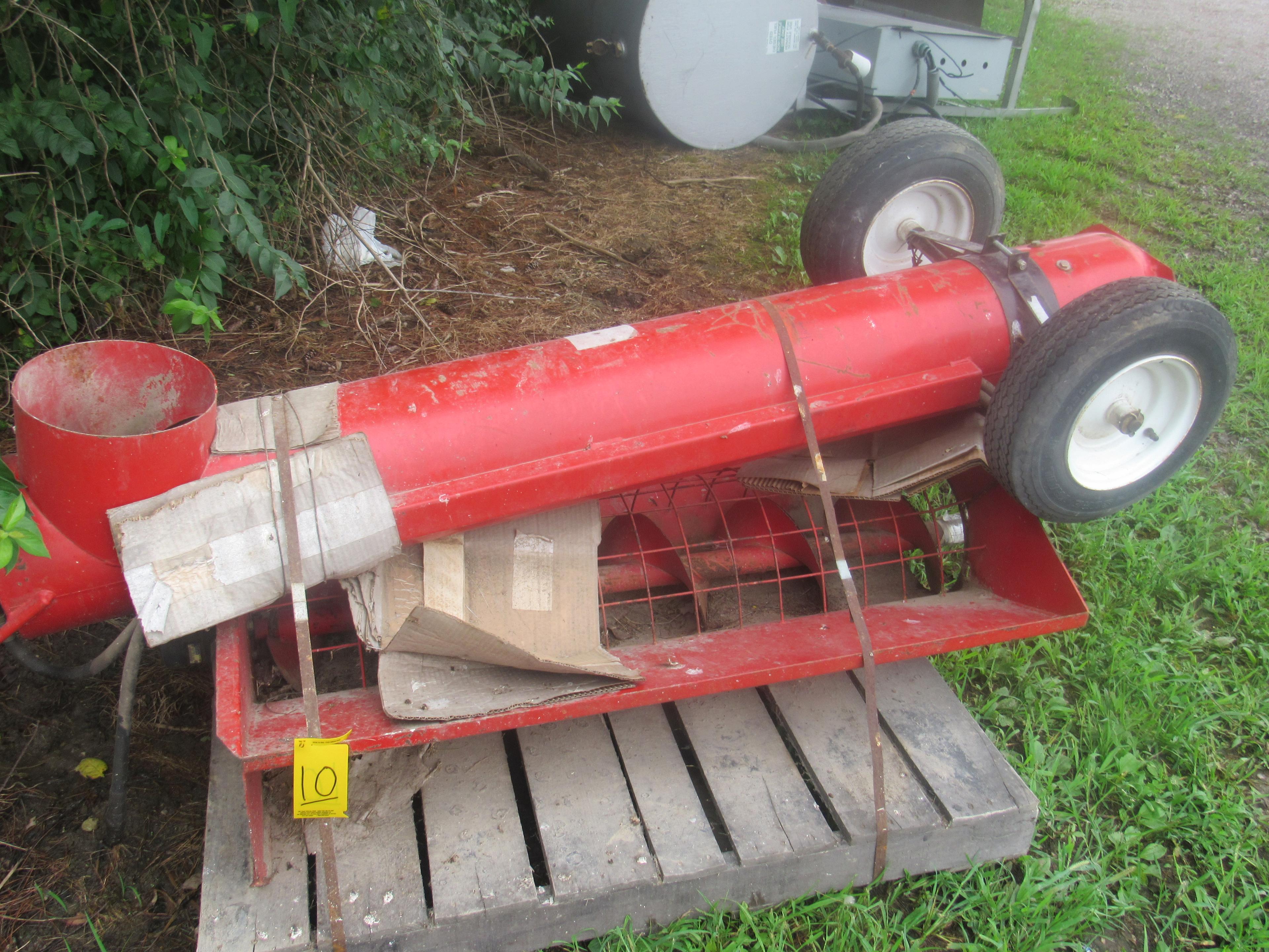 Wheat heart transfer auger 8" hyd drive (like new)
