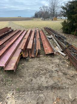 (6)+/- I BEAMS 20-25FT LONG 10-12IN WIDE