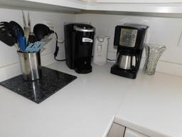 Keurig Coffee Maker, Mr. Coffee and Utensil Holder w/Contents
