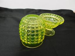VIKING VASELINE GLASS FAIRY LAMP