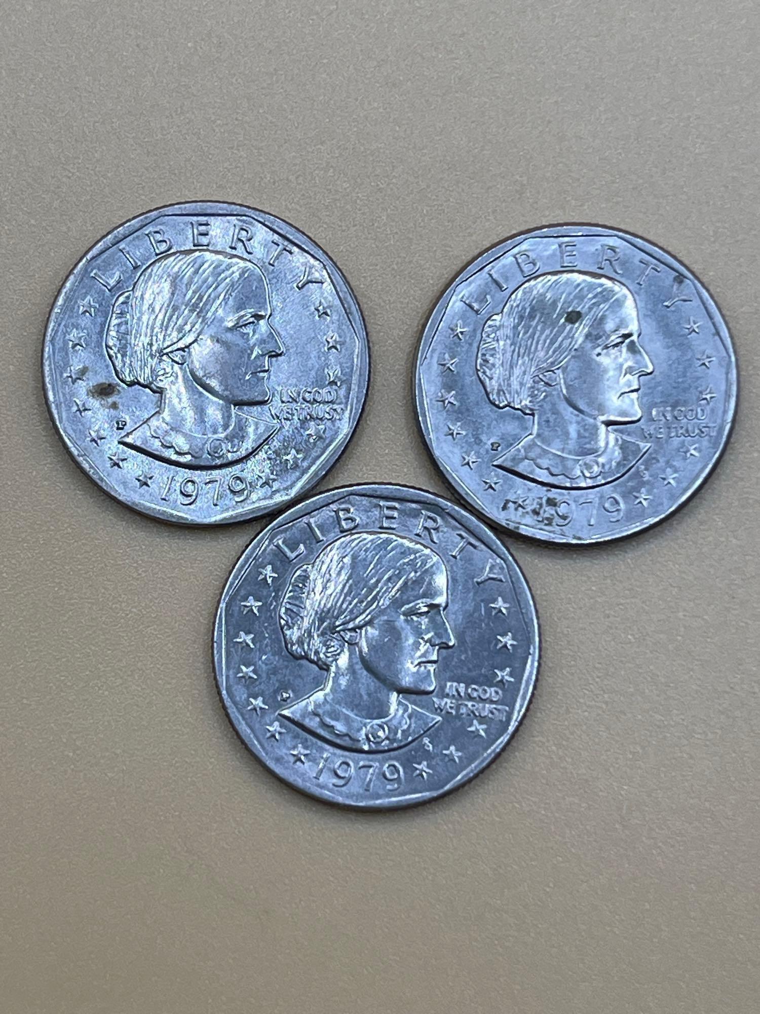 Dollar, SBA. 1979 P, 3, AU