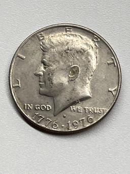 Half Dollar, 1776-1976 O, AU