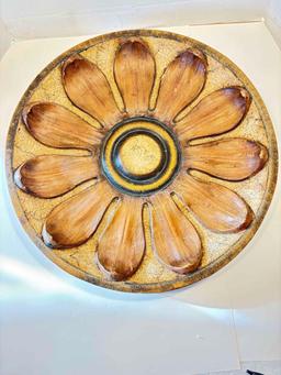 Wooden Sunflower Wall Plaque