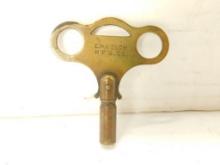 Key, Brass, E.N. Welch Mfg. Co. 1 7/8" Long, 3/16" Square Hole In End