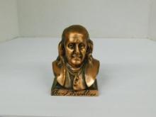 Bank, Ben Franklyn Bank, 5 1/2" Tall x 3 1/2" W, Overall