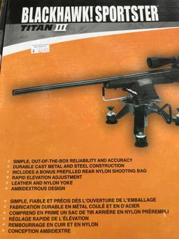 NEW in Box, BLACKHAWK SPORTSTER TITAN III TRI-STANCE REST.