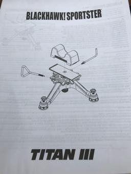 NEW in Box, BLACKHAWK SPORTSTER TITAN III TRI-STANCE REST.
