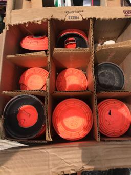 White Flyer Clay Targets, Florescent Orange.