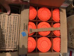 White Flyer Clay Targets, Florescent Orange.