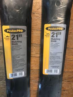 Poulan Pro Mulching Blades 21", NEW inWrapper.