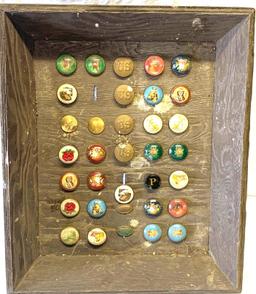 Antique Vintage Bridle Rosettes Display