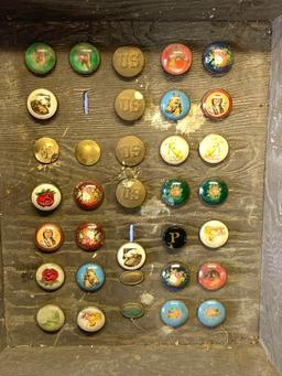 Antique Vintage Bridle Rosettes Display