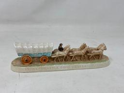 Cast Iron Horse and Ice Wagon, Conestoga Wagon and Horses
